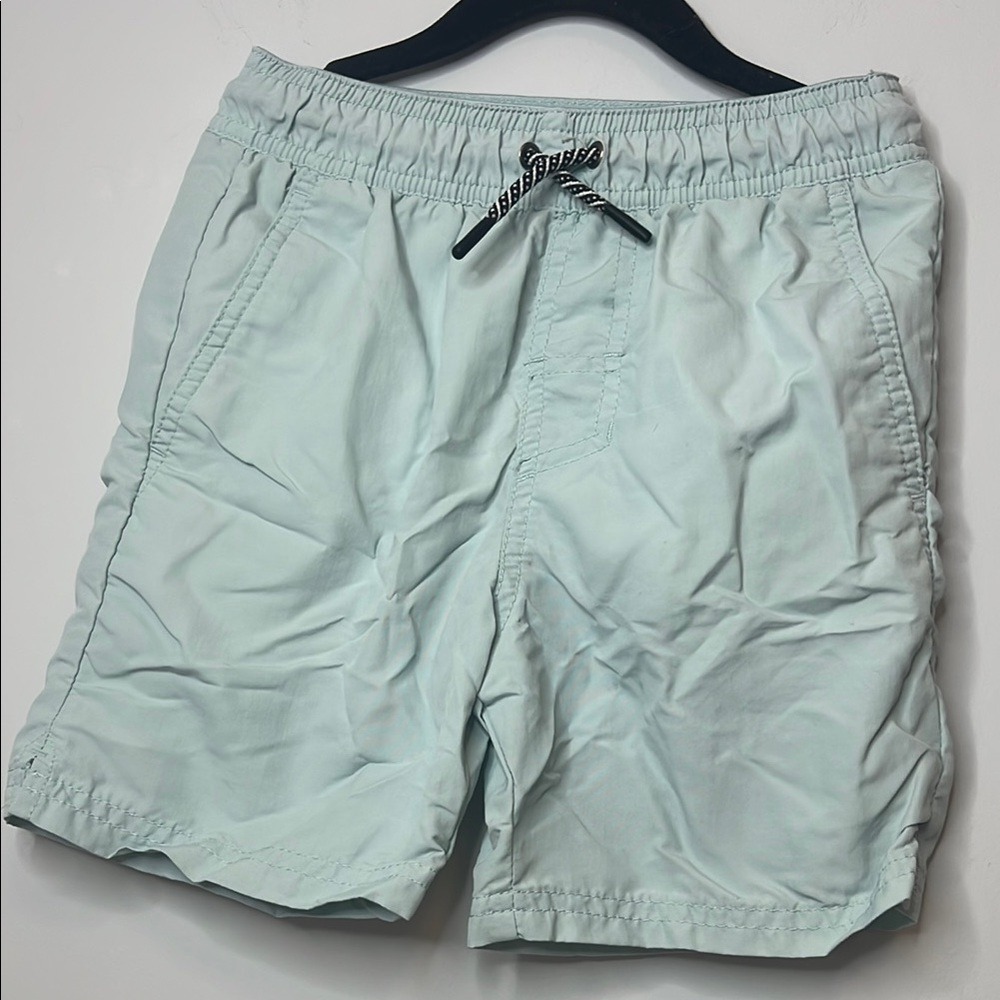 Art Class Boys Pastel Light Blue Swim Shorts Pull On Elastic Waist Swimsuit Sm